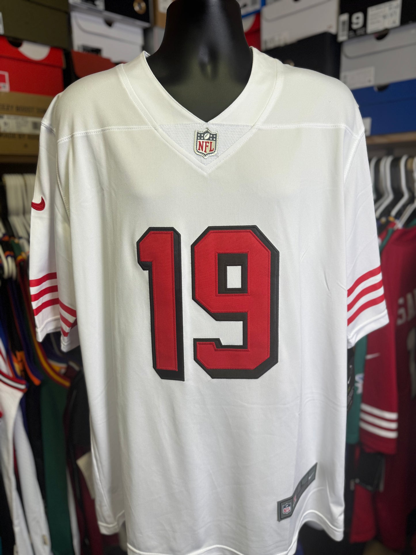 Deebo Samuel 49ers White Throwback Jersey