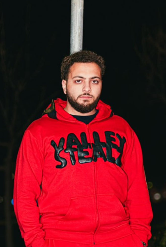 THE BOUNCE BACK HOODIE RED/BLACK