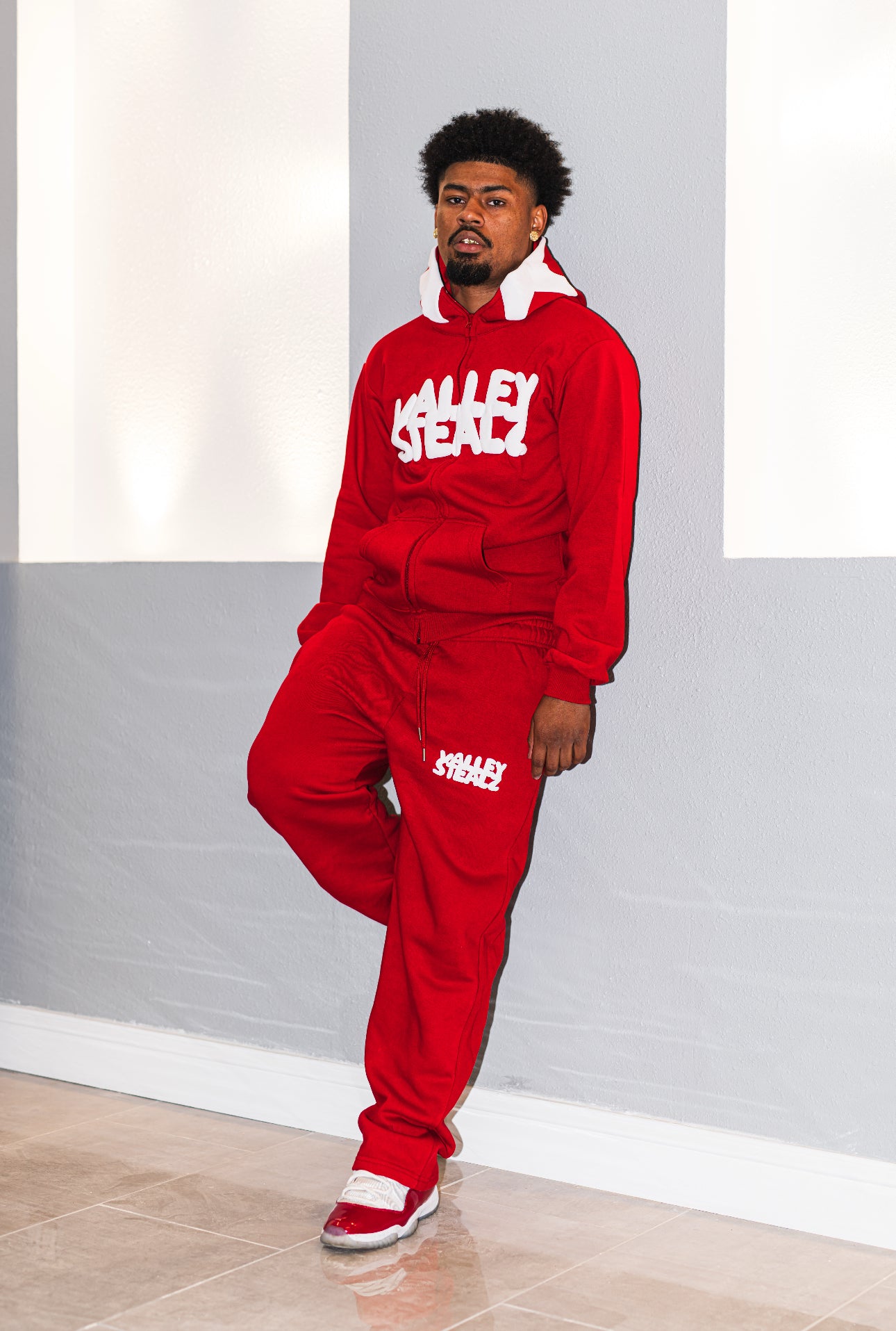 BOUNCE BACK TRACKSUIT RED/WHITE