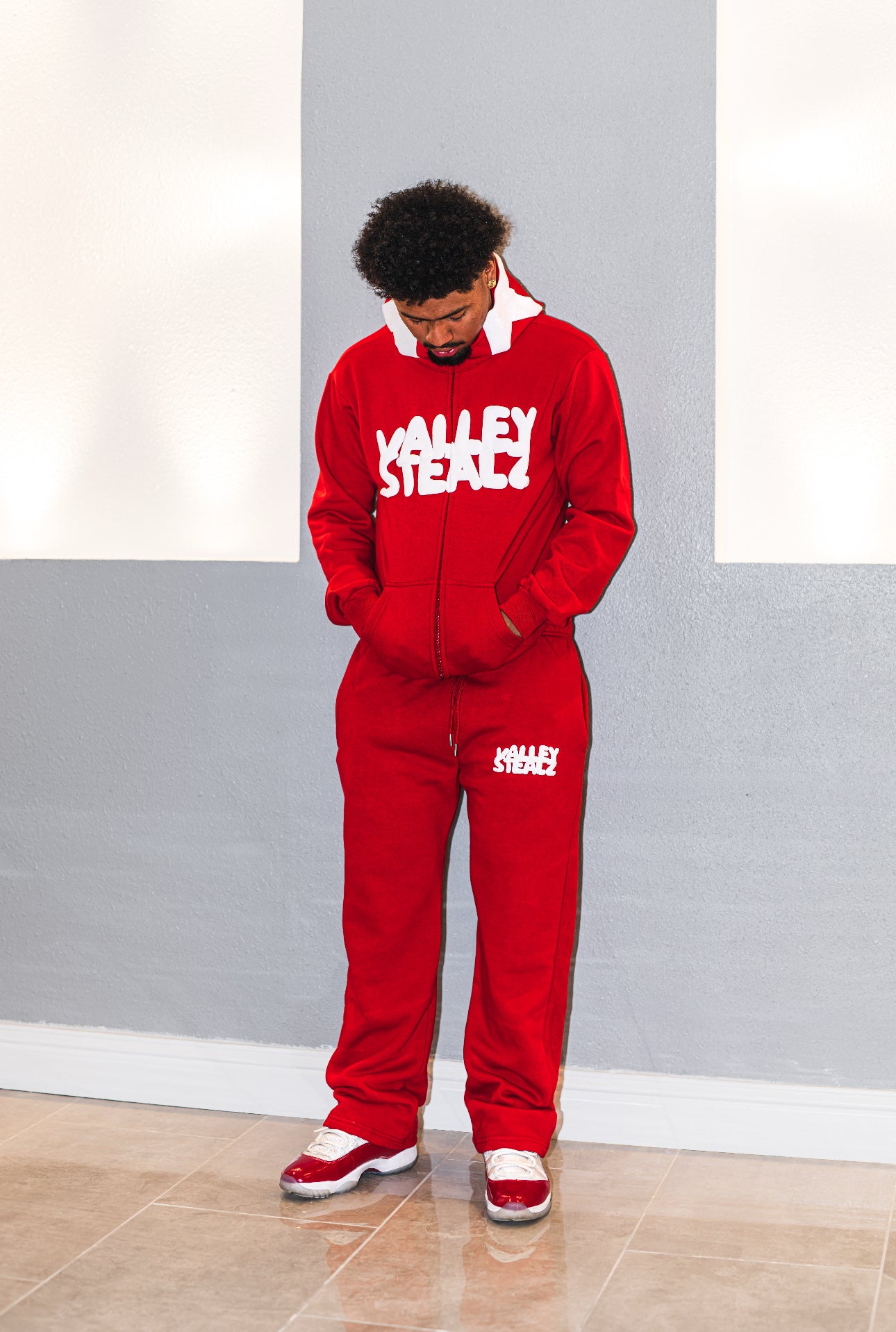 BOUNCE BACK TRACKSUIT RED/WHITE