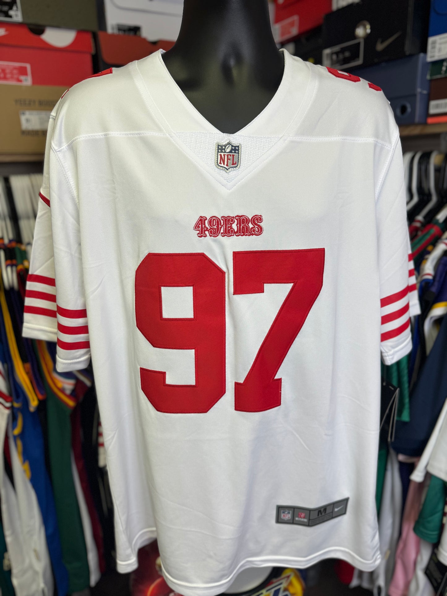 Nick Bosa 49ers White Jersey