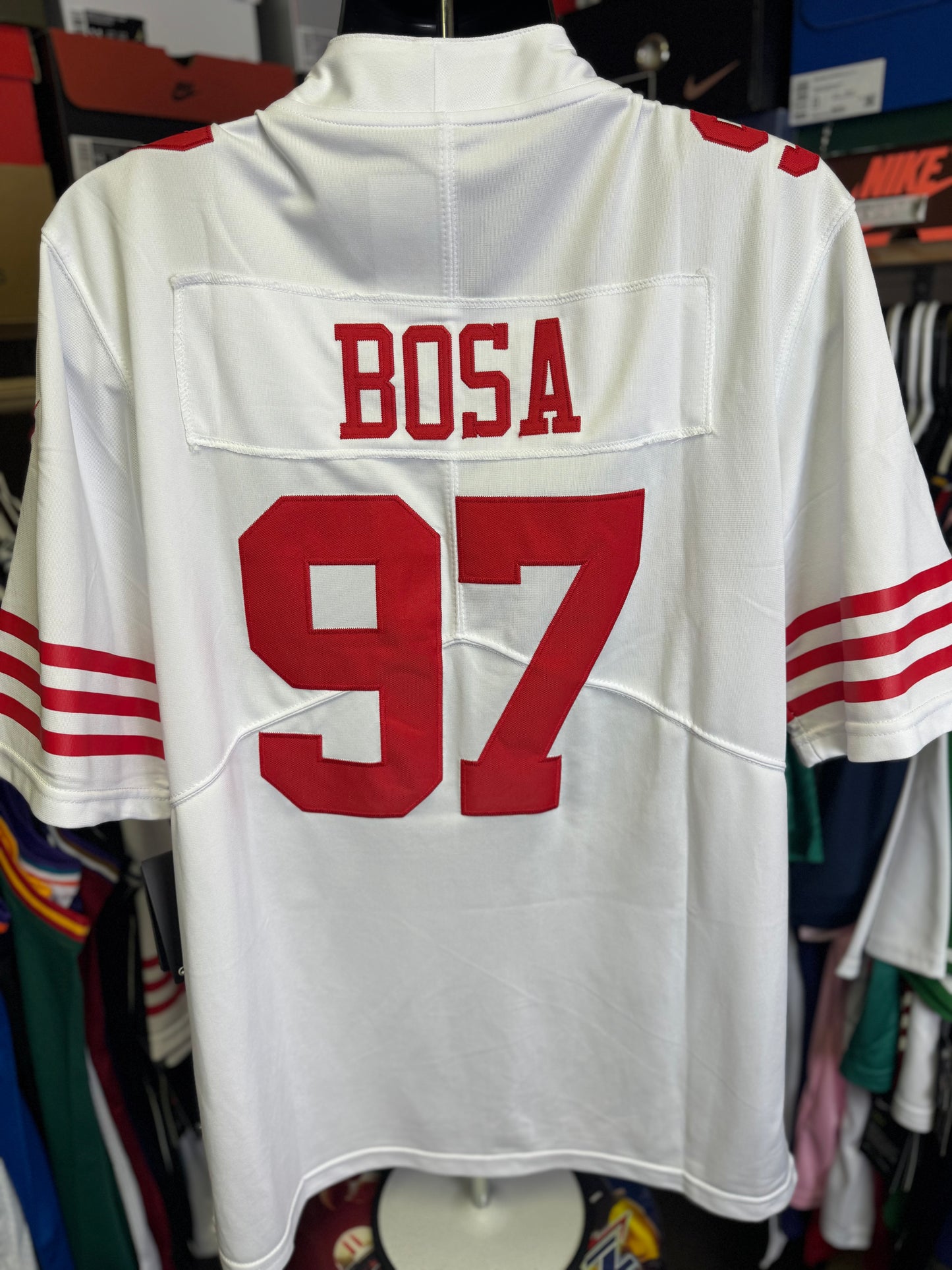 Nick Bosa 49ers White Jersey