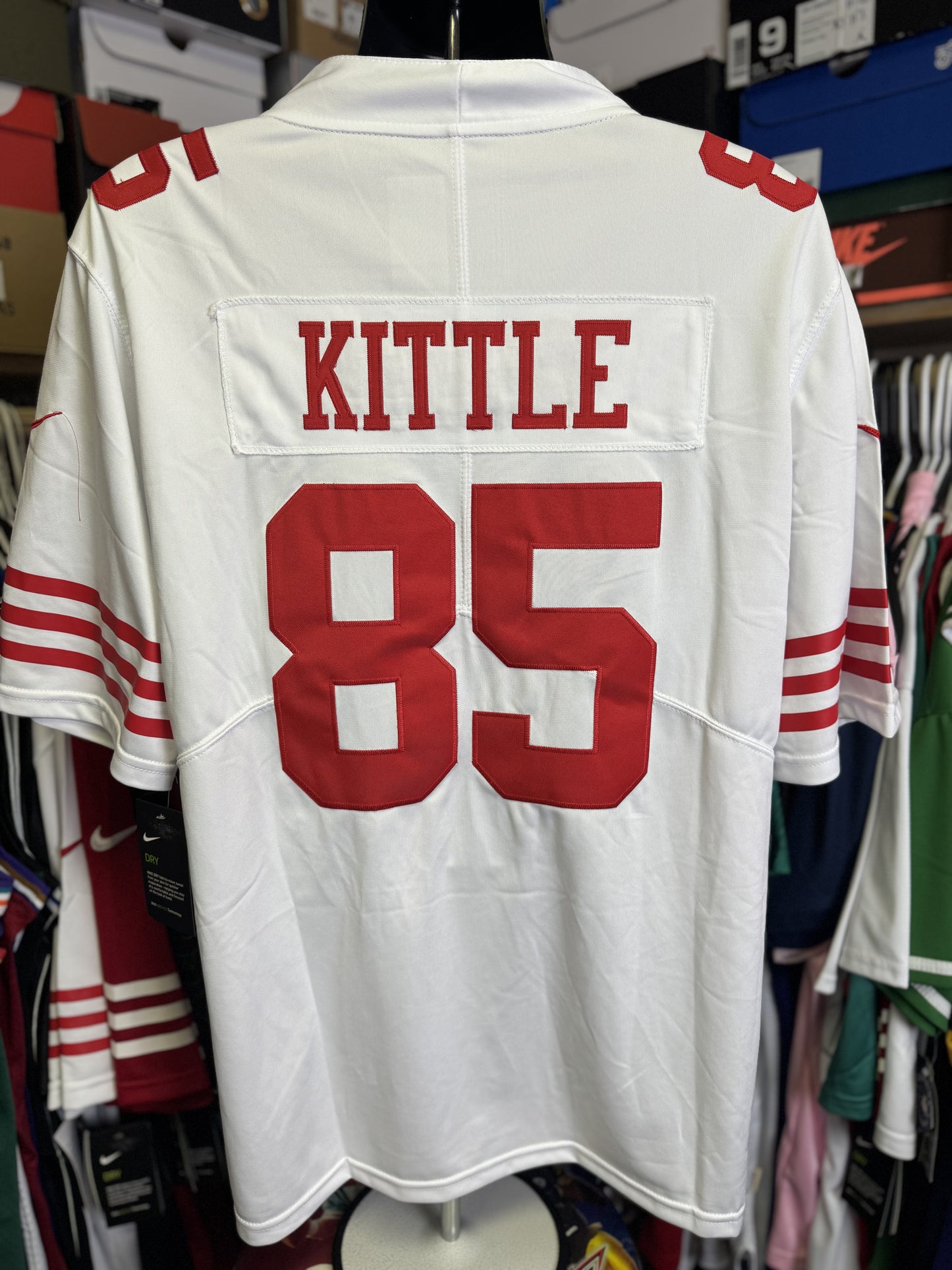 George Kittle White 49ers Jersey