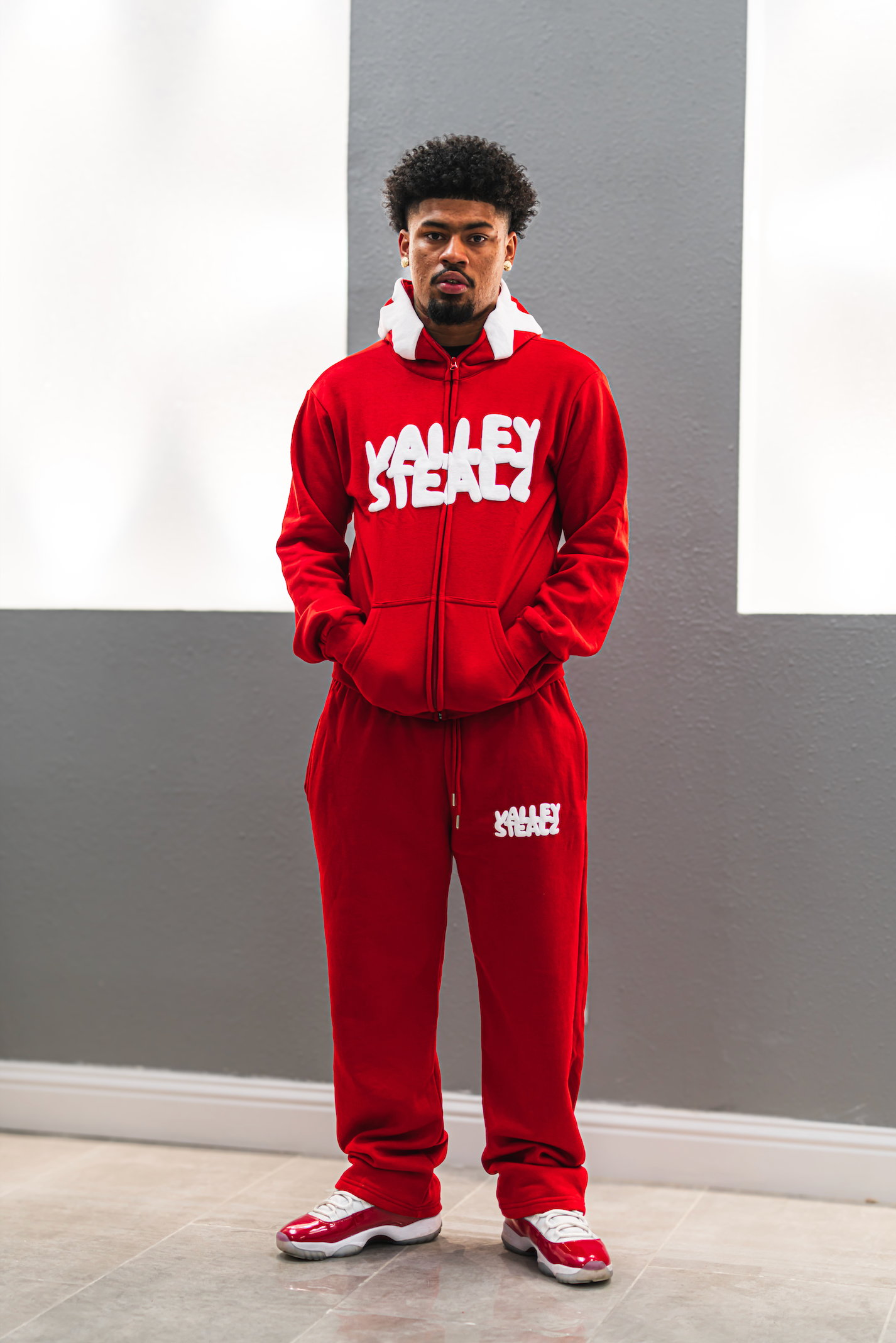 BOUNCE BACK TRACKSUIT RED/WHITE