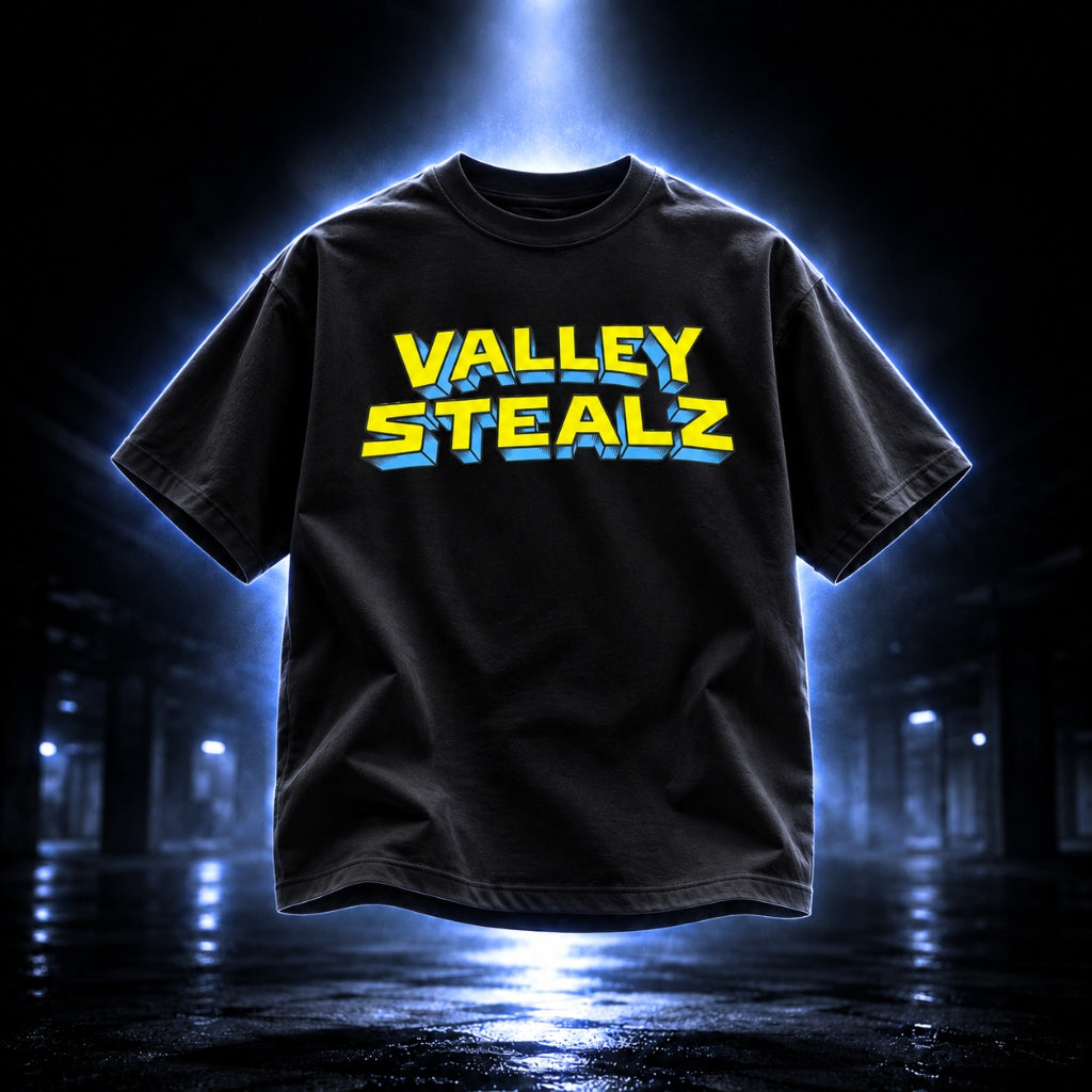 3D Retro Block Logo Tee