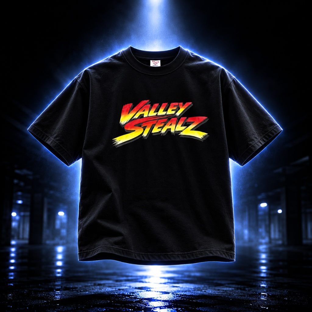 Flame Brush Script Logo Tee