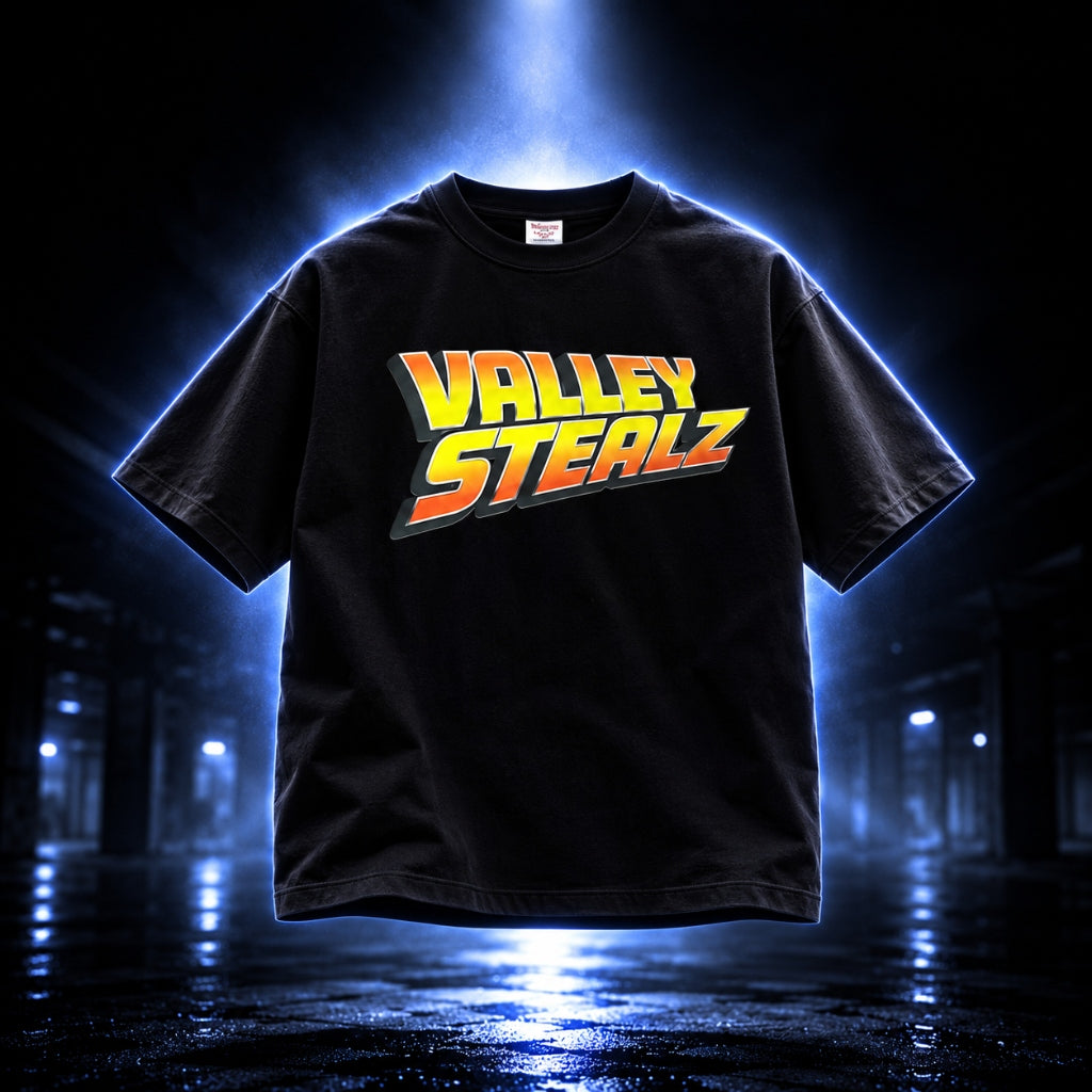 Retro Gradient 3D Logo Tee