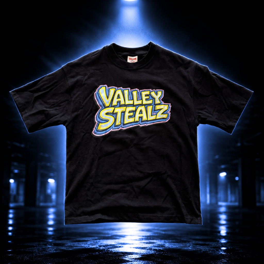 ValleyStealz Yellow w/ Purple Outline Tee