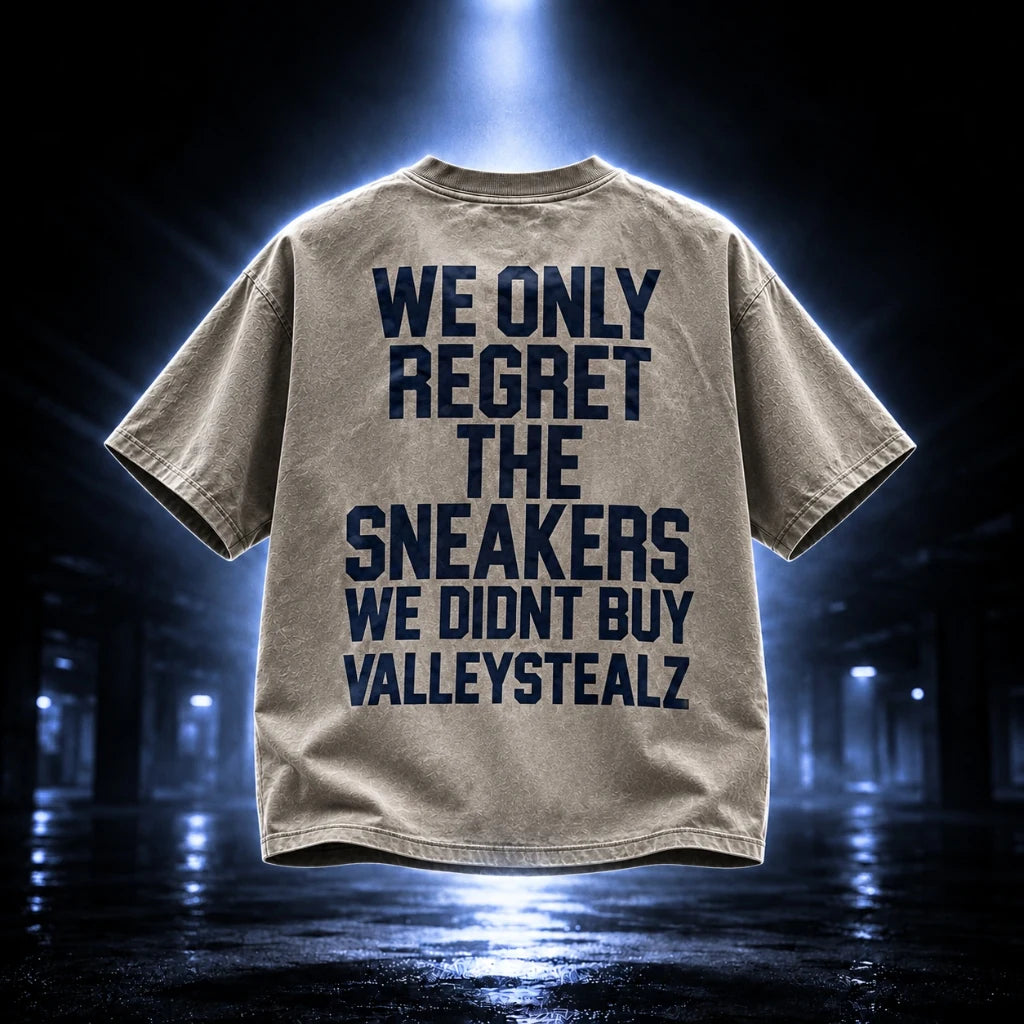 'We Only Regret' Sneaker Manifesto Heavyweight Tee